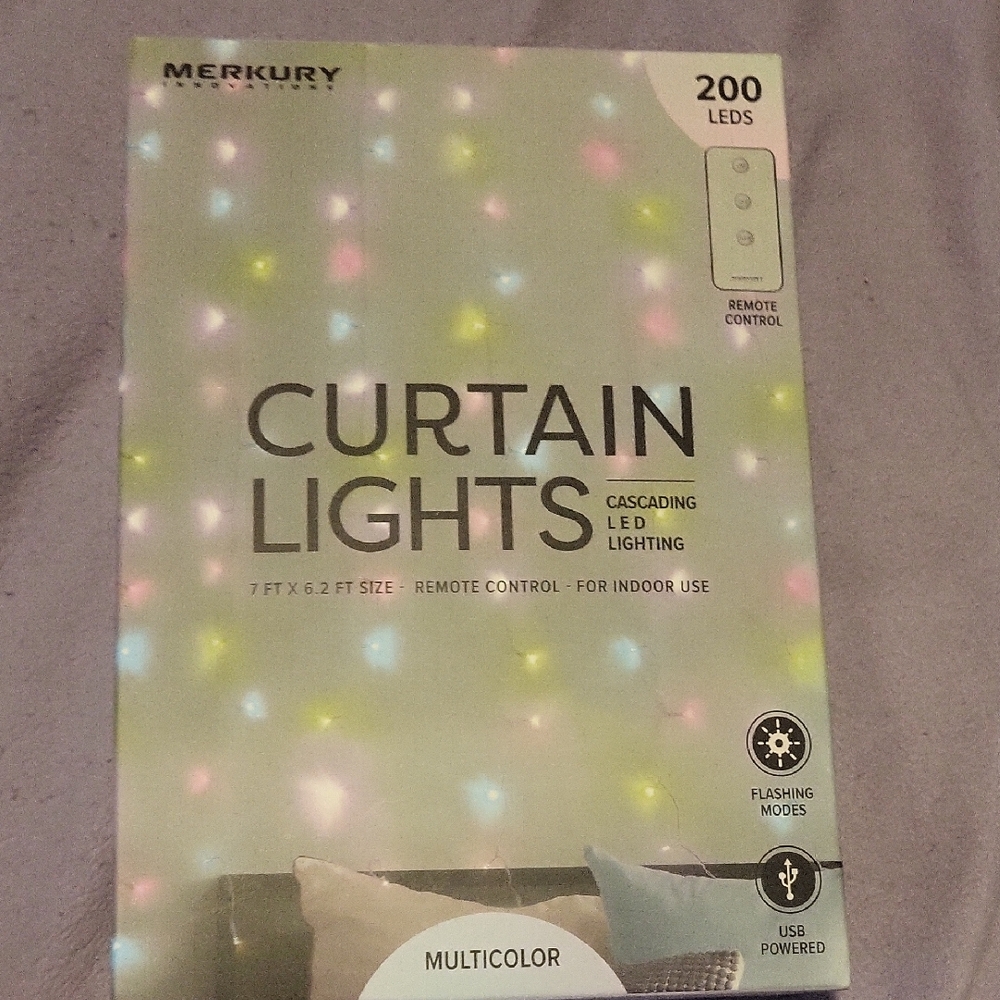 Merkury Curtain Lights with Remote Control